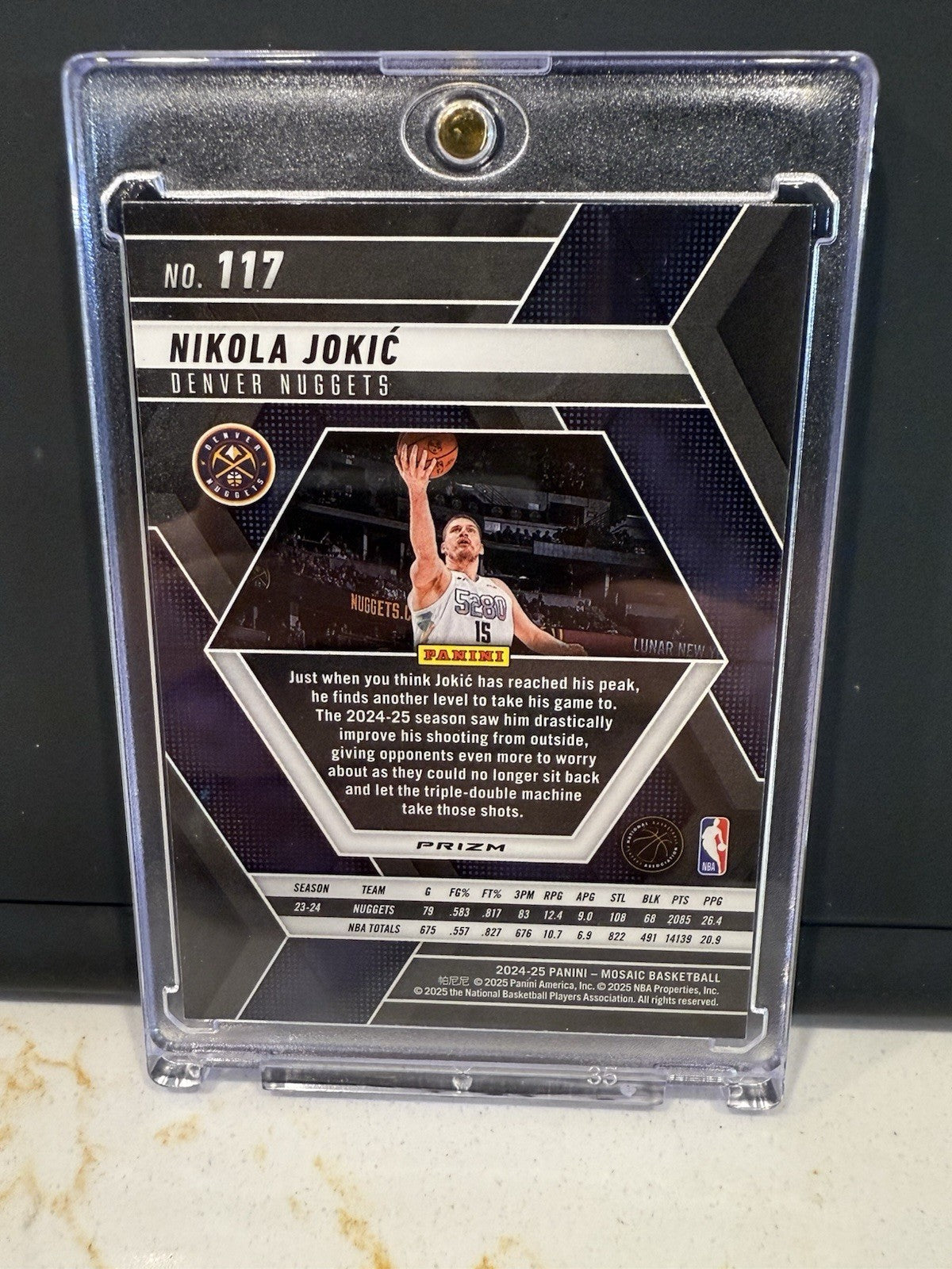 2024-25 Panini Mosaic Mosaic Red #117 Nikola Jokic NUGGETS