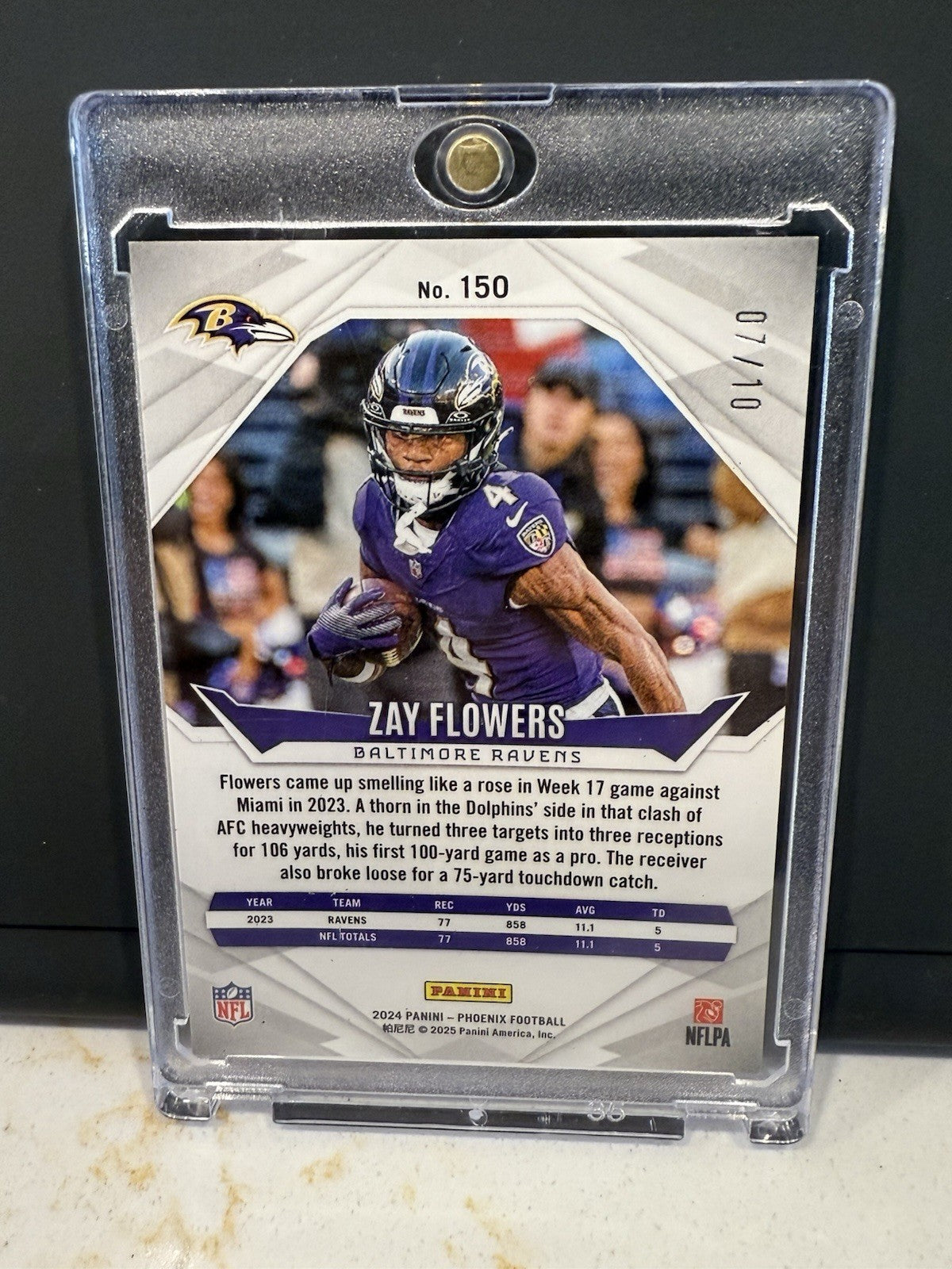 2024 Panini Phoenix Zay Flowers #150 Gold Hyper /10
