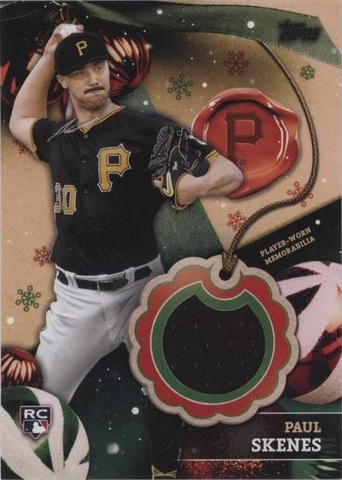 2024 Topps Holiday - Relics Paul Skenes #RC-PS (MEM, RC)